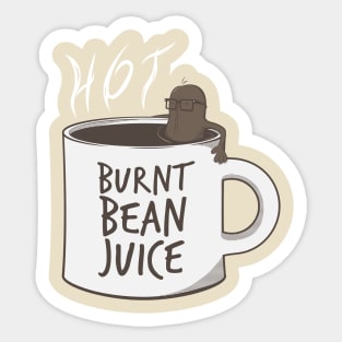 Coffee - Hot Burnt Bean Juice Sticker